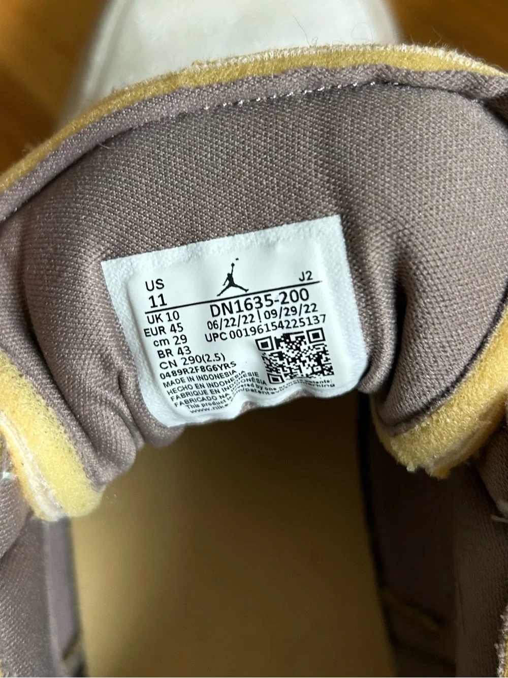 Nike Low-Top Air Jordan Sneakers in Beige, Brown, and Tan
